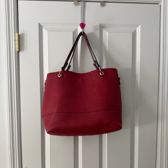 Red Tote Bag- Red - Picture 2 of 8